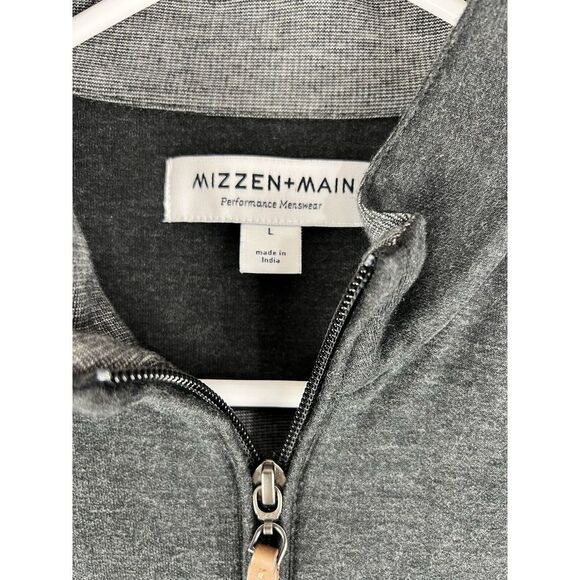Mizzen+Main Dark Gray Zip Up Sweater - Picture 3 of 6